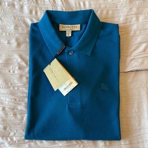 Burberry Check Placket Cotton Piqué Polo Shirt